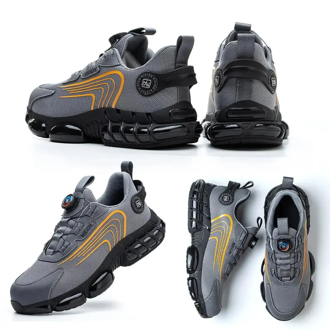 Rotary Buckle Work Sneakers Protective Shoes Safety